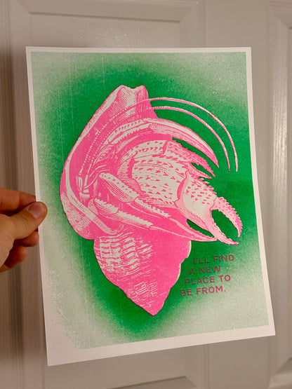 I'll Find a New Place to Be From Riso Print