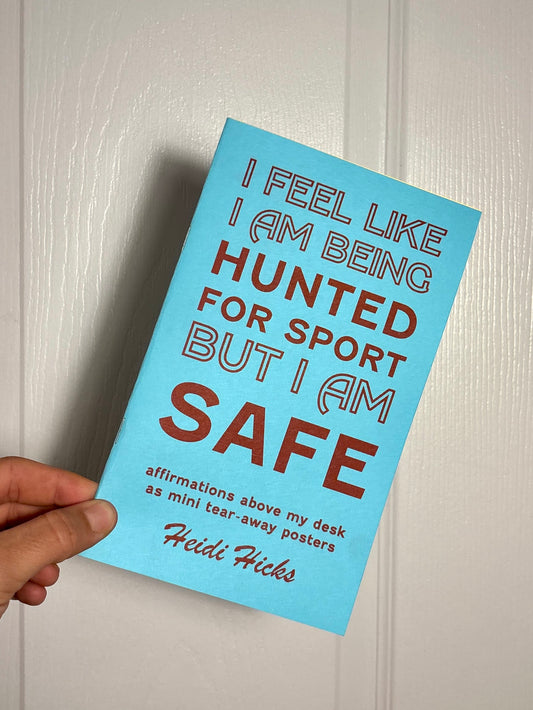 I Feel Like I Am Being Hunted For Sport but I Am Safe Zine