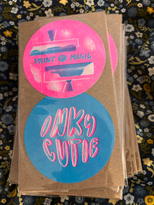 Print Magic + Inky Cutie Sticker 2-Pack