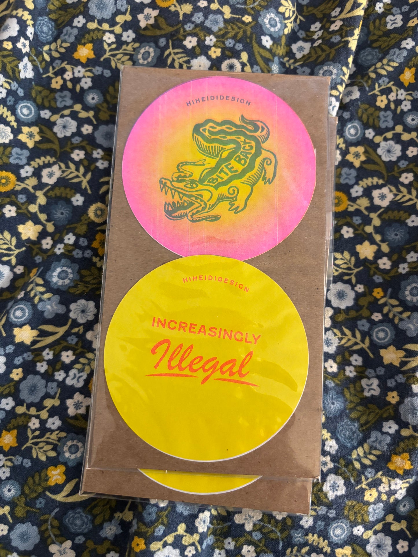 Bite Back Gator + Increasingly Illegal Sticker 2-Pack