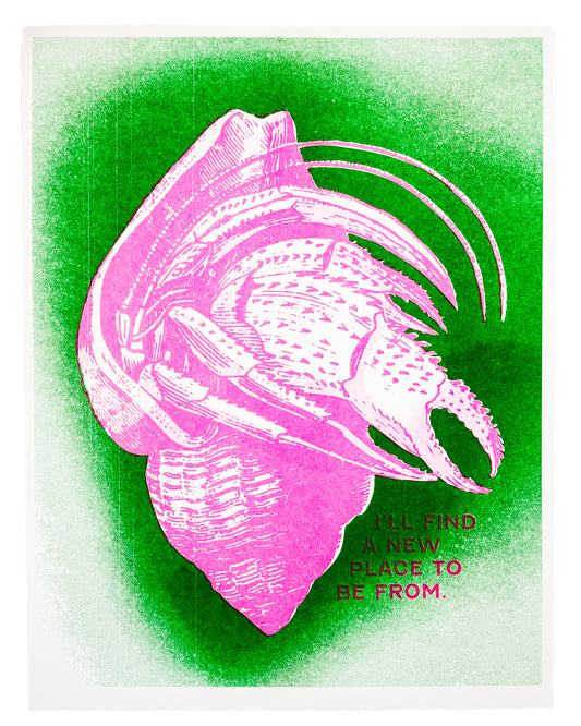 I'll Find a New Place to Be From Riso Print
