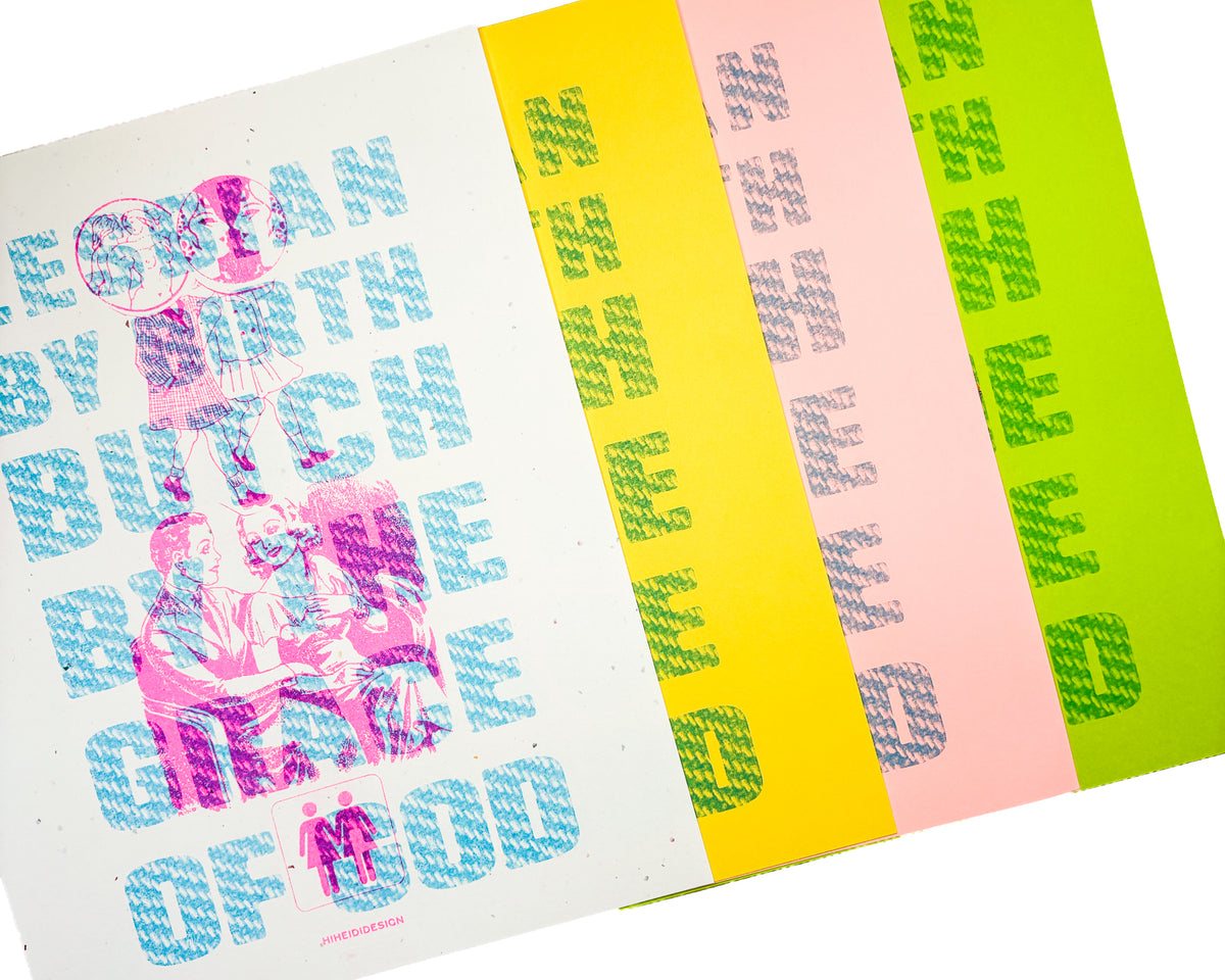 Lesbian By Birth Butch By the Grace of God Riso Print