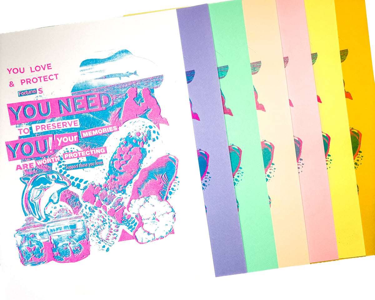 You Need to Preserve Your Memories Riso Print