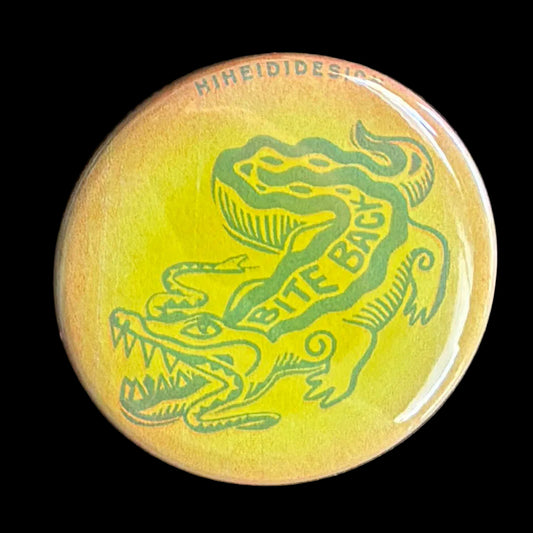 Bite Back Gator Riso Pin