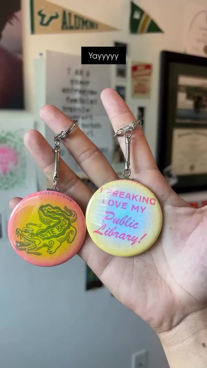 I Went Swimming and Then I Felt Better Riso KeyChain